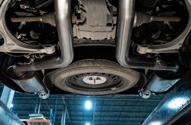 Dodge Durango Performance Exhaust - Stainless Works - Redline Catback w/ 4in Tips - Polished - `11-`20